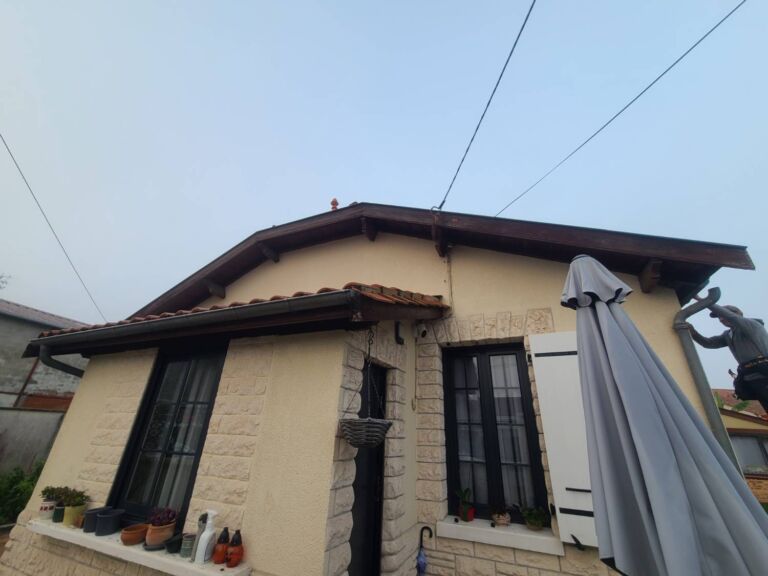 AVANT rénovation avant toits de couleur BEGLES